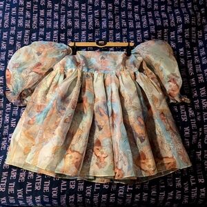 Selkie Puff Dress in Mucha XXL